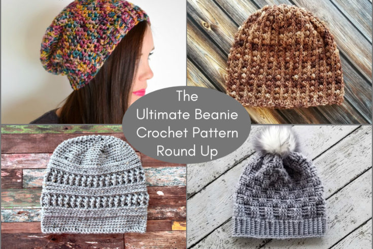 I've rounded up 25 of my favorite winter beanie patterns for this Ultimate Beanie Crochet Pattern Round Up!