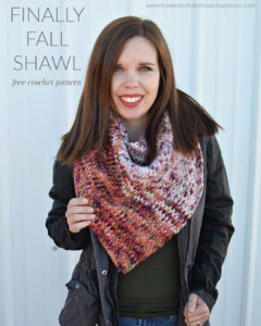 Finally Fall Shawl Crochet Pattern - The Finally Fall Shawl Crochet Pattern uses one of my favorite stitches, the moss stitch. It creates such a gorgeous texture, especially as an asymmetrical shawl.