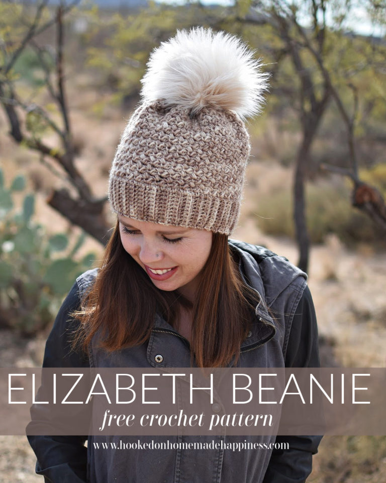 Elizabeth Beanie Crochet Pattern Hooked on Homemade Happiness