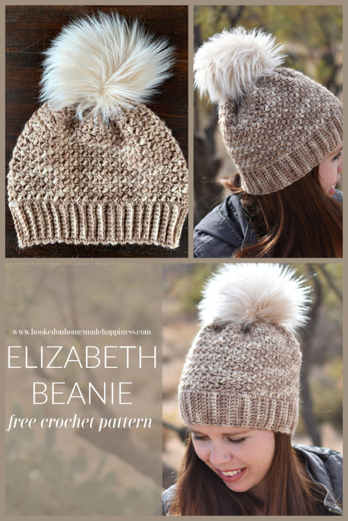 Elizabeth Beanie Crochet Pattern - The Elizabeth Beanie Crochet Pattern has this soft & beautiful stitch design. It has such a pretty and feminine look to it.