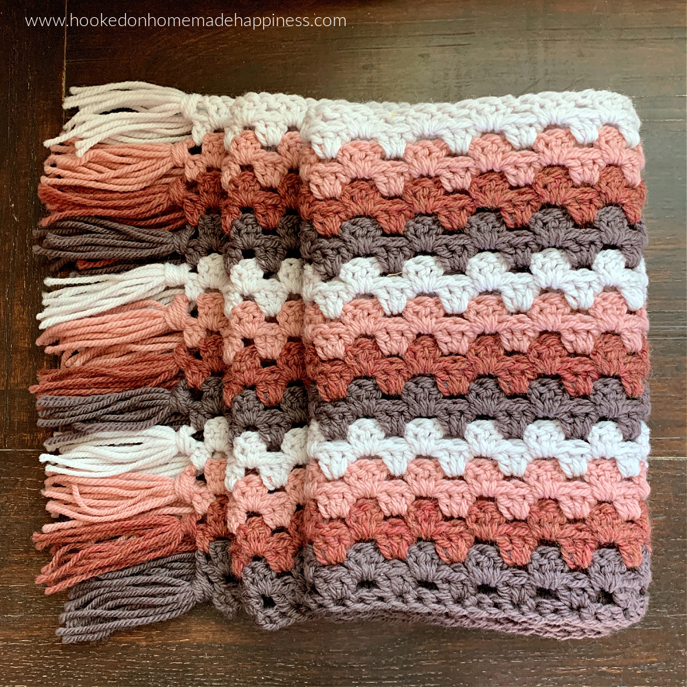 Granny Stripe Scarf Crochet Pattern - The Granny Stripe Scarf Crochet Pattern is super easy and it comes out in a super size - which I love!