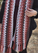 Granny Stripe Scarf Crochet Pattern