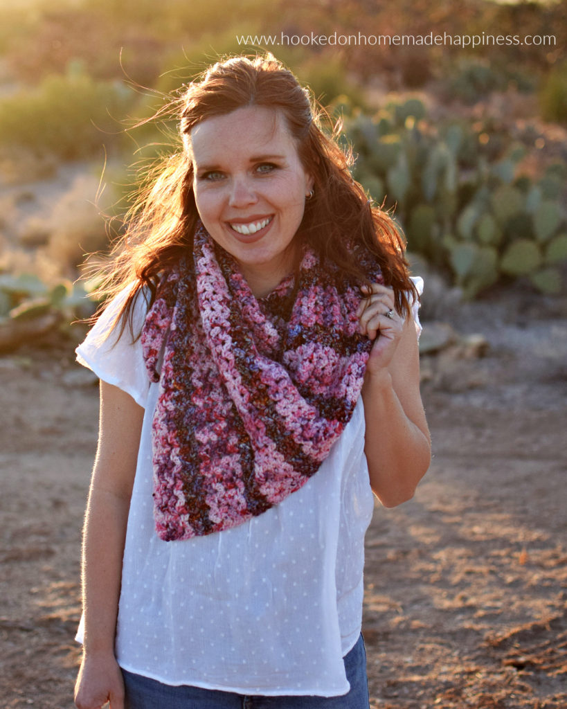 Petal Shawl Crochet Pattern - The Petal Shawl Crochet Pattern uses the pretty cluster V stitch. It creates such a pretty design that reminds me of petals. With just a simple 2 row repeat you can create this gorgeous shawl!