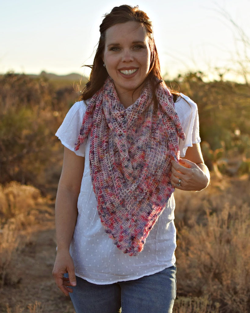 Romance Wrap Crochet Pattern - The Romance Wrap Crochet Pattern is the perfect lightweight wrap for spring and summer.