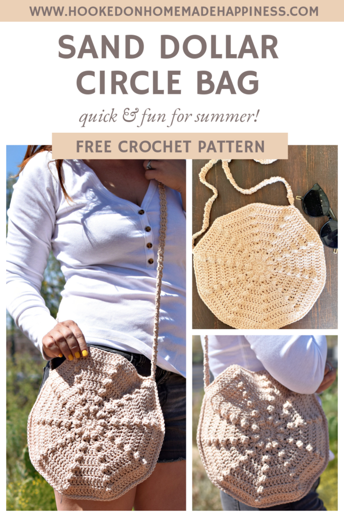 Sand Dollar Circle Bag Crochet Pattern - The Sand Dollar Circle Bag Crochet Pattern is the perfect small, summer bag.