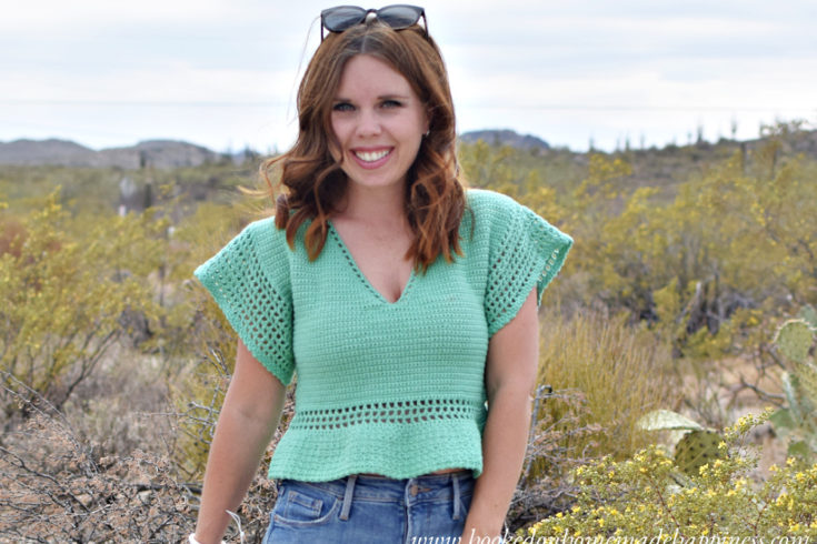 Garden Party Top Crochet Pattern - The Garden Party Top Crochet Pattern is such a fun summer crochet project!