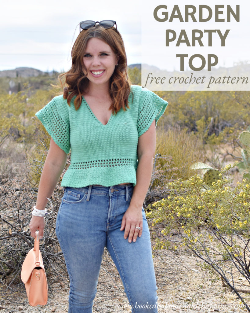 Garden Party Top Crochet Pattern - The Garden Party Top Crochet Pattern is such a fun summer crochet project! 