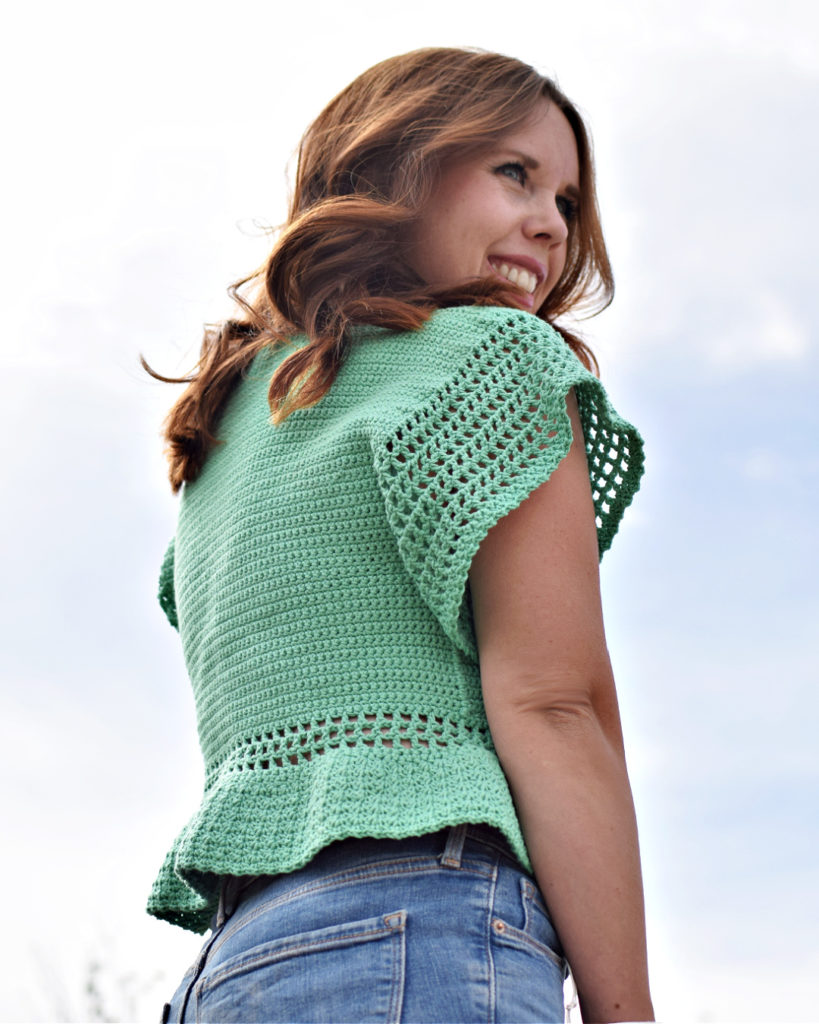 Garden Party Top Crochet Pattern - The Garden Party Top Crochet Pattern is such a fun summer crochet project!