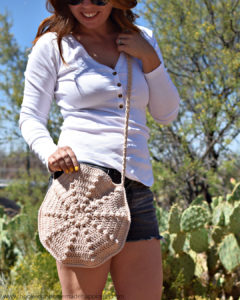 Sand Dollar Circle Bag Crochet Pattern - The Sand Dollar Circle Bag Crochet Pattern is the perfect small, summer bag.