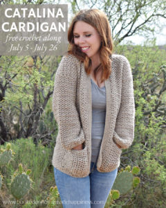 Catalina Cardigan Crochet Pattern - The Catalina Cardigan Crochet Pattern is a beginner level cardigan pattern. It's made as almost one piece and has very little sewing. I will have a video tutorial to help every step of the way!