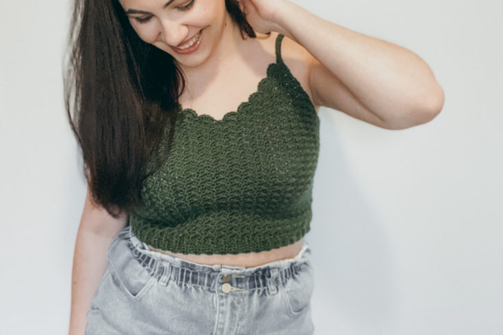 Eucalyptus Crop Crochet Pattern - . I have been able to follow my creative interests down many winding roads and most recently had the opportunity to design my perfect summer crop top, the Eucalyptus Crop.