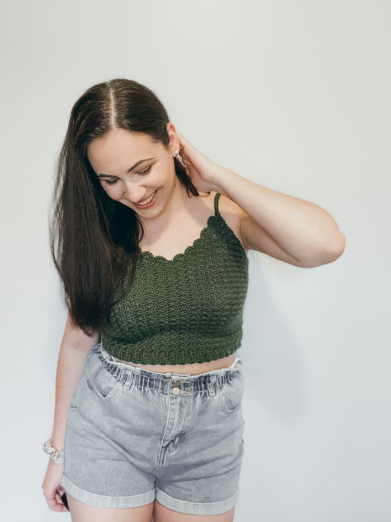 Eucalyptus Crop Crochet Pattern - . I have been able to follow my creative interests down many winding roads and most recently had the opportunity to design my perfect summer crop top, the Eucalyptus Crop. 
