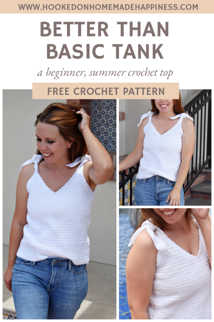 Better Than Basic Tank Top Crochet Pattern - Hooked on Homemade Happiness
