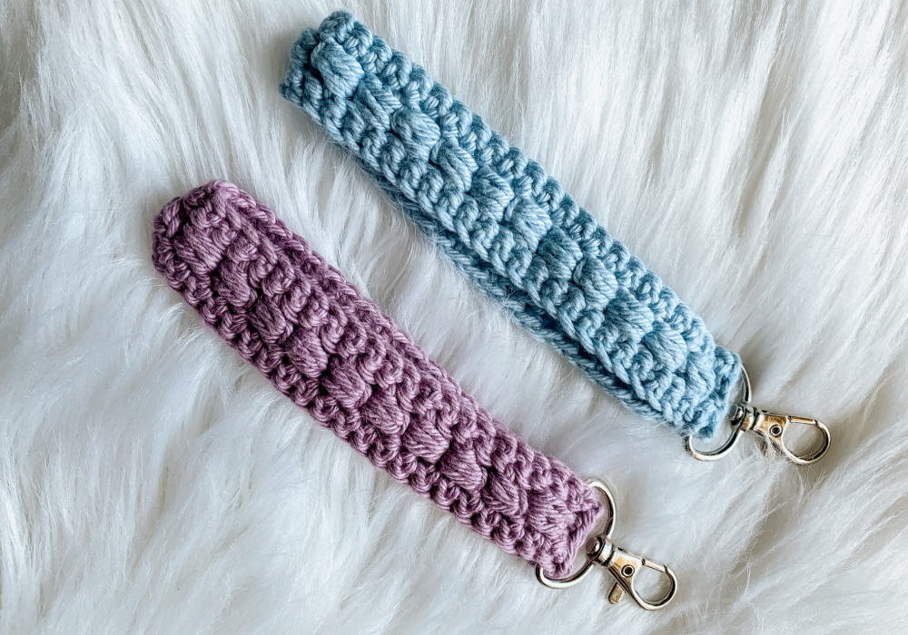 Garnet Bead Keychain Crochet Pattern by Violet Loops (Guest Designer