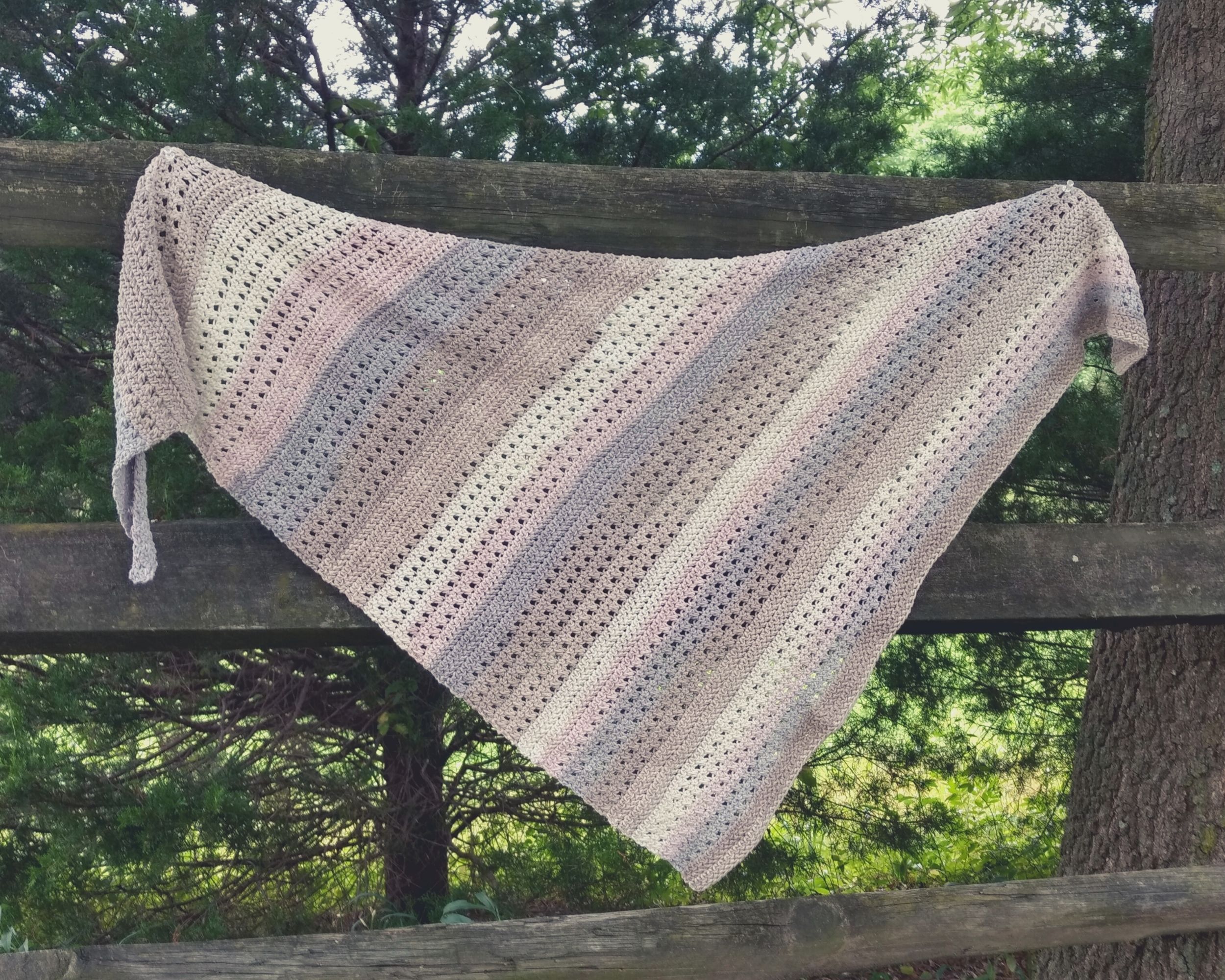 Rustic Summer Asymmetrical Shawl Crochet Pattern By From Nicole S