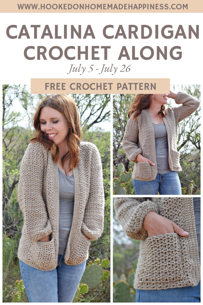Catalina Cardigan Crochet Pattern - The Catalina Cardigan Crochet Pattern is a beginner level cardigan pattern. It's made as almost one piece and has very little sewing. I will have a video tutorial to help every step of the way!