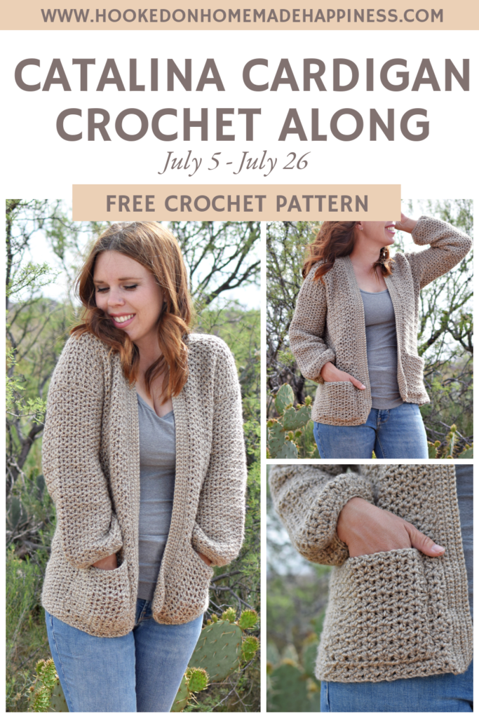 Catalina Cardigan Crochet Pattern CAL - Part 1 - Hooked on Homemade ...