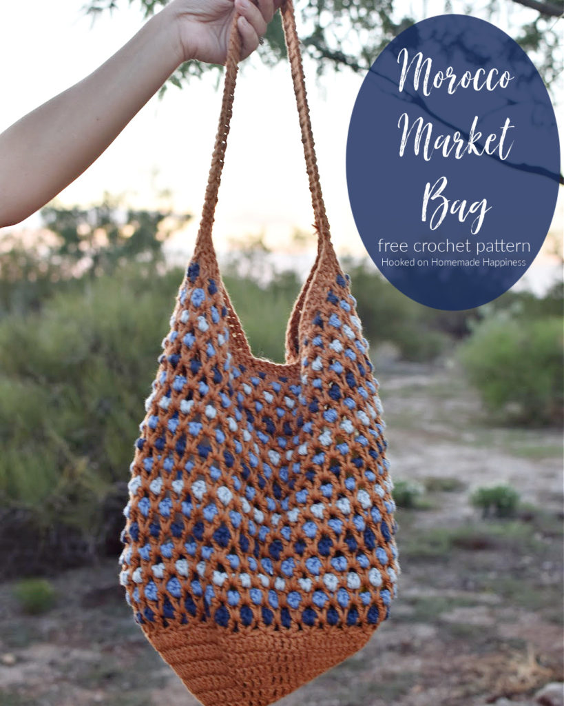 Free Blossom Crochet Tote Bag Pattern - Nicki's Homemade Crafts