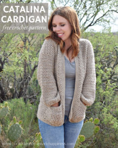 Catalina Cardigan Crochet Pattern - The Catalina Cardigan Crochet Pattern is a beginner level cardigan pattern. It’s made as almost one piece and has very little sewing. I will have a video tutorial to help every step of the way!