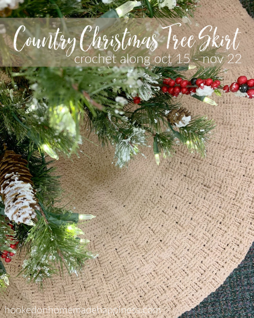 Crochet Santa Christmas Tree Skirt - Free Tutorial - DIY 4 EVER