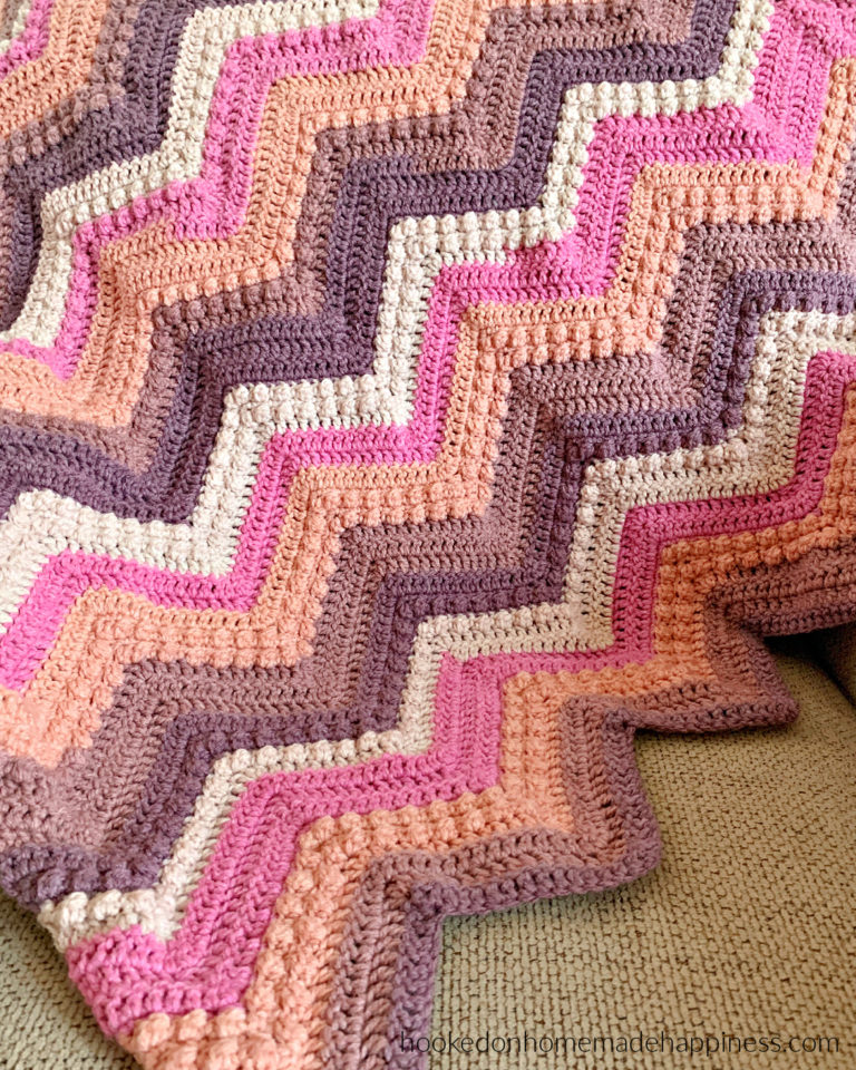 Raspberry Baby Blanket Crochet Pattern Hooked on Homemade Happiness