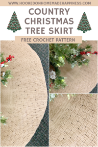 Country Christmas Tree Skirt Crochet Pattern - Country Christmas Tree Skirt Crochet Pattern