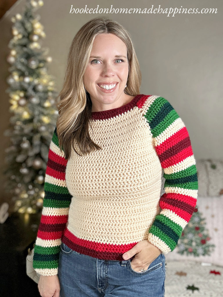 Mod Christmas Sweater Crochet Pattern