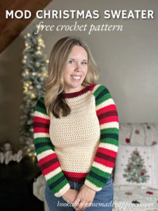 Mod Christmas Sweater Crochet Pattern