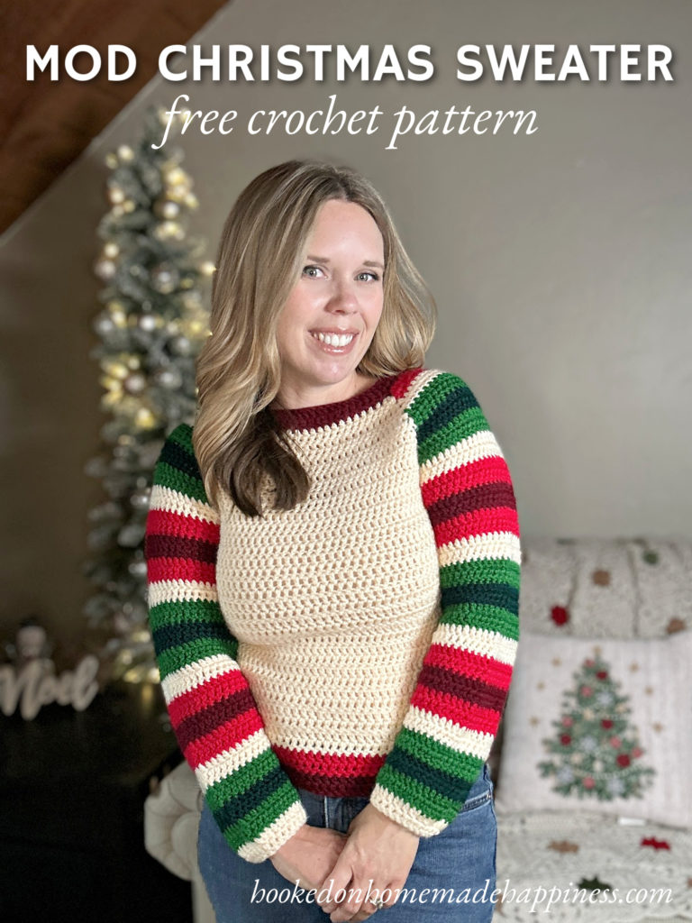 Mod Christmas Sweater Crochet Pattern