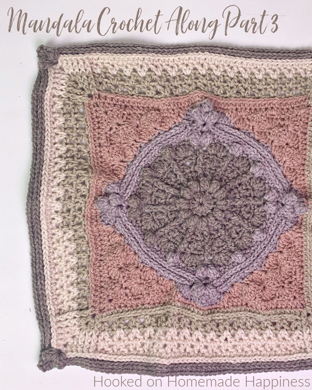 Mandala Blanket Crochet Along Part 3 Hooked on Homemade Happiness