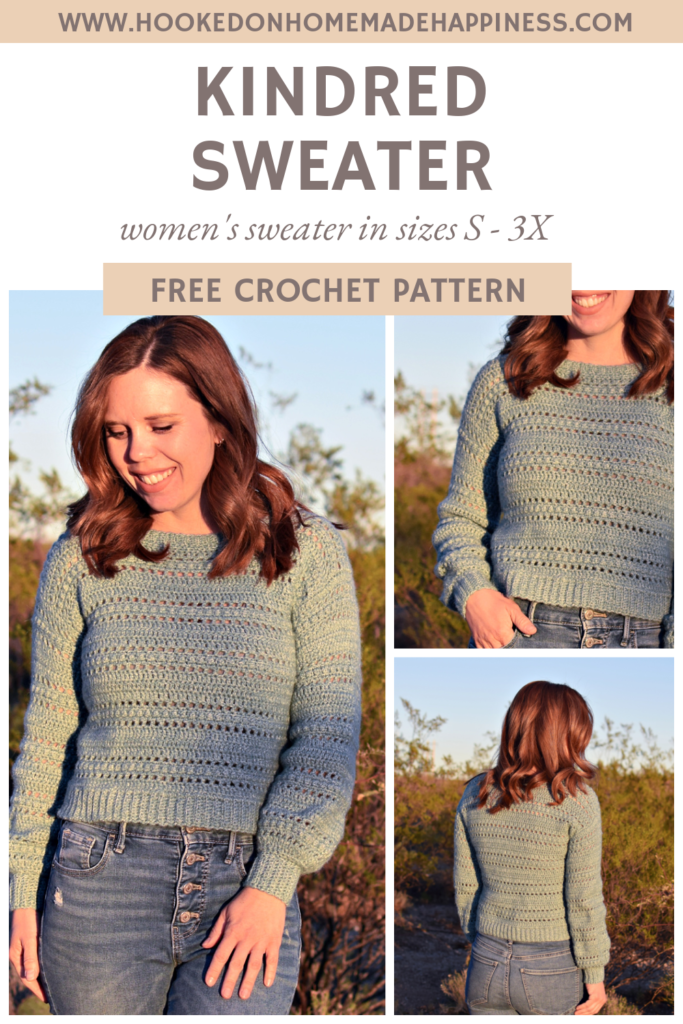 Kindred Sweater Crochet Pattern - Hooked on Homemade Happiness
