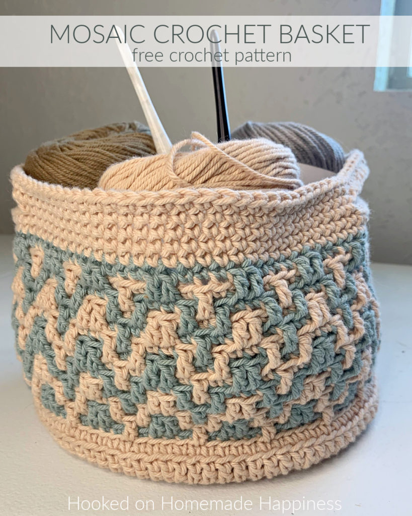 Round Double Crochet Coaster Pattern And Basket