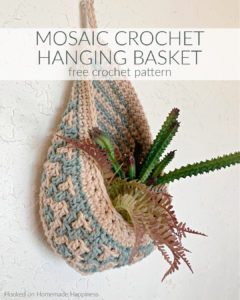 Hanging Basket Crochet Pattern - et Hanging Basket Pattern is such a fun pattern with a unique design. Once you see the basic concept behind the design, you will be able to make this pattern in any stitch!