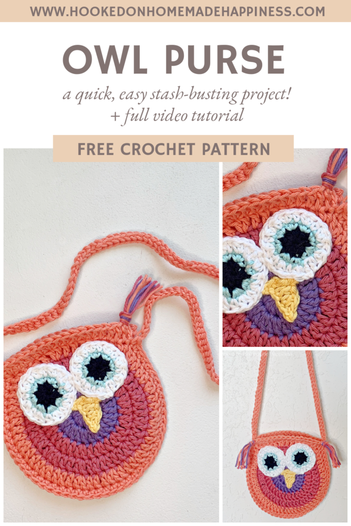 Owl Purse Crochet Pattern - Hooked on Homemade Happiness