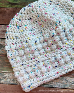 Berry Beanie Crochet Pattern - The Berry Beanie Crochet Pattern is a fun beanie that uses a variation of the bobble stitch called the Berry Stitch!