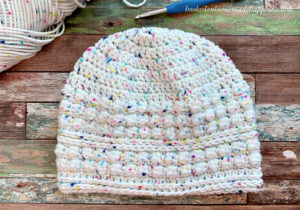 Berry Beanie Crochet Pattern - The Berry Beanie Crochet Pattern is a fun beanie that uses a variation of the bobble stitch called the Berry Stitch!