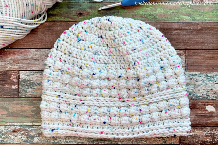 Berry Beanie Crochet Pattern - The Berry Beanie Crochet Pattern is a fun beanie that uses a variation of the bobble stitch called the Berry Stitch!