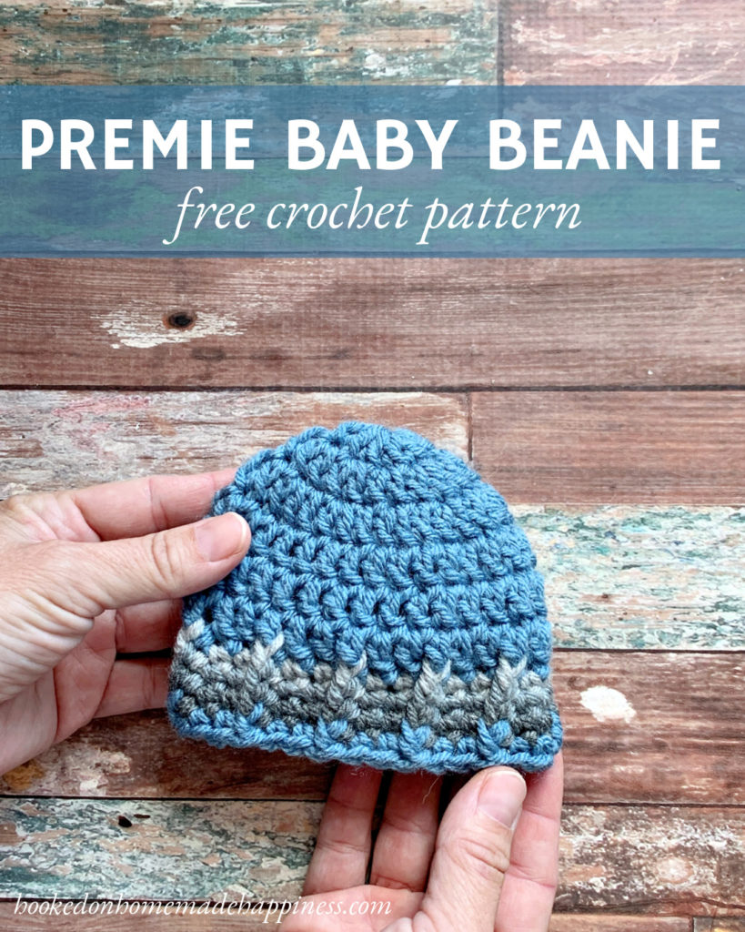 Premie Baby Beanie Crochet Pattern - This Premie Baby Beanie Crochet Pattern is a quick and easy pattern. Perfect for adding to your donation pile!