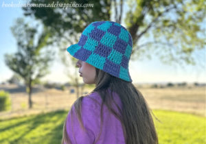Checkerboard Bucket Hat Crochet Pattern