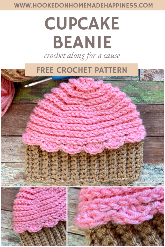 Cupcake Beanie Crochet Pattern - This Cupcake Beanie Crochet Pattern is just too cute! By using a few different crochet techniques this adorable baby beanie can be made in no time.