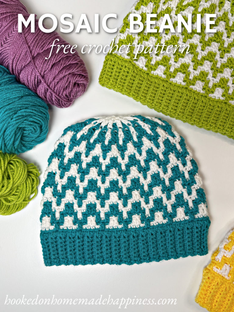 Mosaic Beanie Crochet Pattern