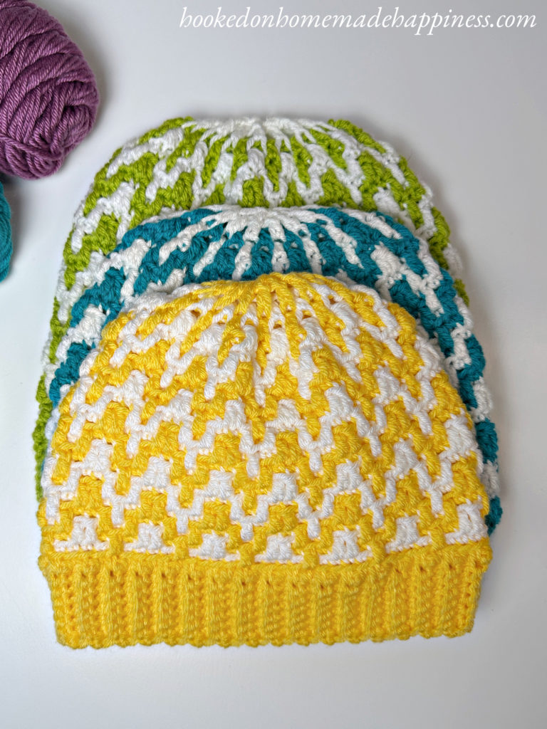 Mosaic Beanie Crochet Pattern