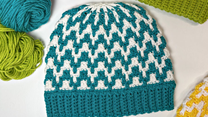 Mosaic Beanie Crochet Pattern