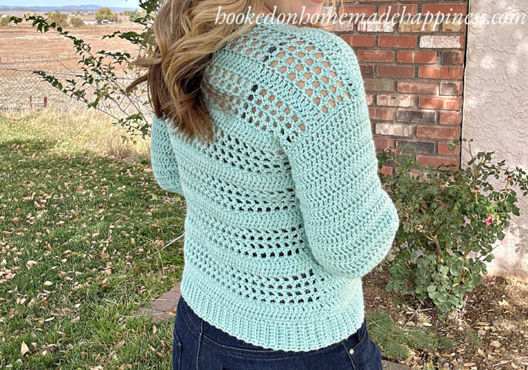 Simple Eyelet Sweater Crochet Pattern
