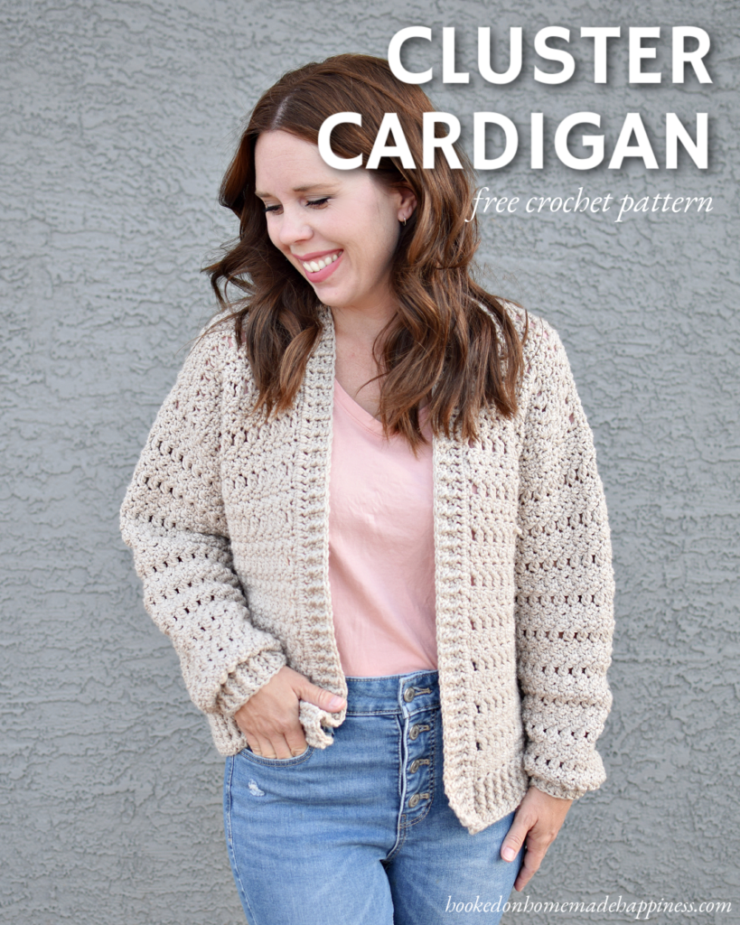 Cluster Cardigan Crochet Pattern - The Cluster Cardigan Crochet Pattern has some gorgeous texture that's created by using a variety of stitches!