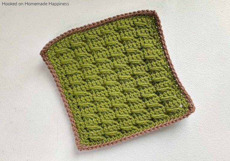 Crossed Cable Stitch (Stitch Sampler Scrapghan 2023 – Part 6)