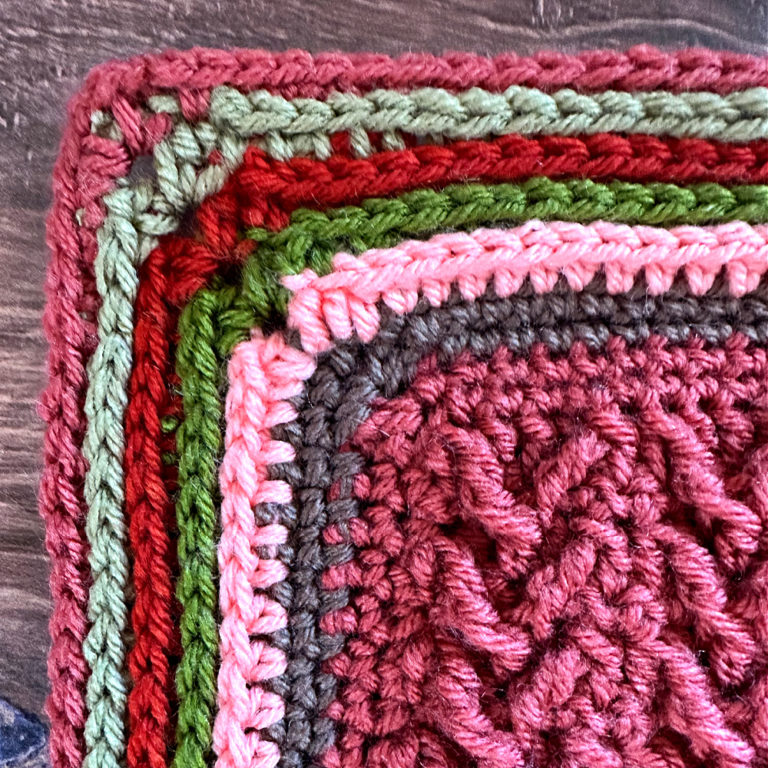 Border (Stitch Samper Scrapghan Part 14) Hooked on Homemade Happiness