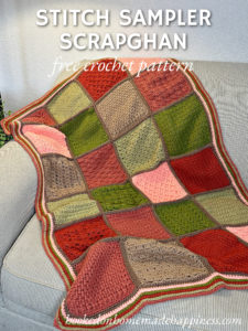 Stitch Sampler Scrapghan Blanket Crochet Pattern