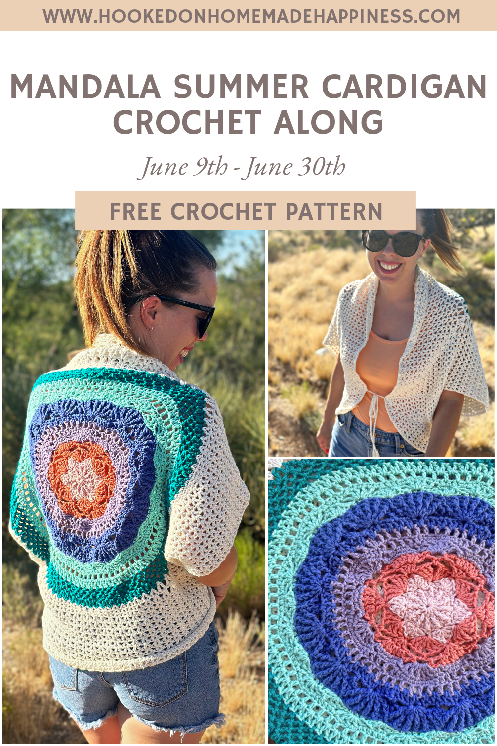 Mandala Summer Cardigan CAL - Part 1 - Hooked on Homemade Happiness