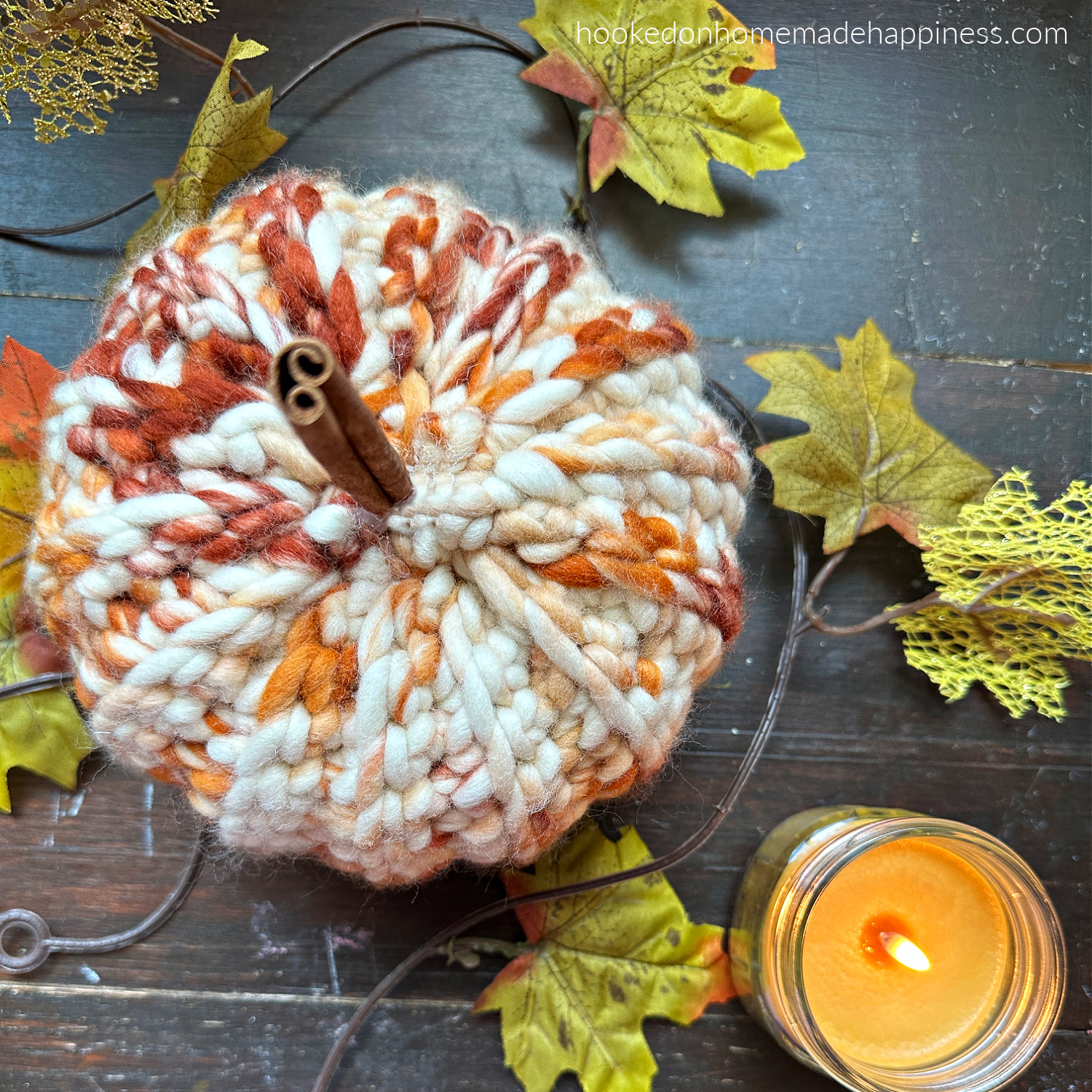 Easy Ribbed Pumpkin Crochet Pattern - Hooked on Homemade Happiness